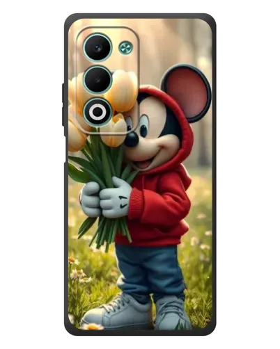 Чохол для OPPO A5 з картинкою «Міккі з тюльпанами»