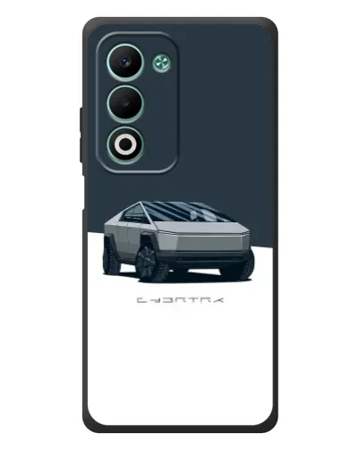 Чехол для OPPO A5 с картинкой «Серебристый Cybertruck Tesla»