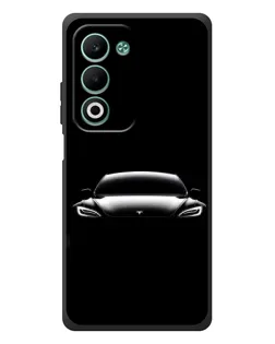 Чехол для OPPO A5 с картинкой «Фары Tesla Night»