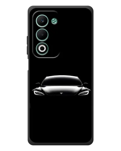 Чехол для OPPO A5 с картинкой «Фары Tesla Night»