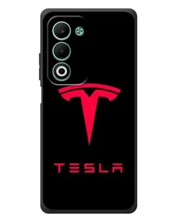 Чехол для OPPO A5 с картинкой «Tesla Red Logo»