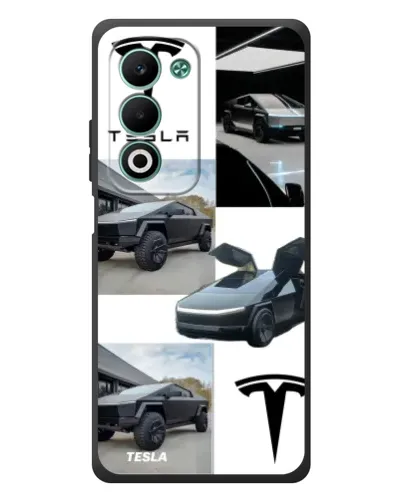 Чехол для OPPO A5 с картинкой «Коллаж Cybertruck Tesla»