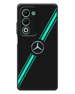 Чехол для OPPO A5 с картинкой «Спортивные линии Mercedes»