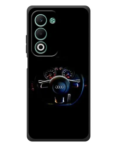 Чехол для OPPO A5 с картинкой «Салон Audi — руль»