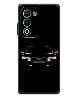 Чехол для OPPO A5 с картинкой «Audi — ночной контур»