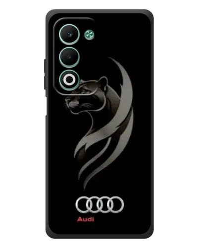 Чехол для OPPO A5 с картинкой «Графика — пантера и Audi»