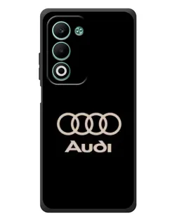 Чехол для OPPO A5 с картинкой «Audi — золотой логотип»