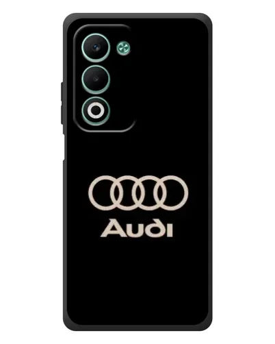Чехол для OPPO A5 с картинкой «Audi — золотой логотип»
