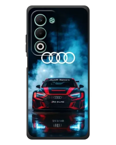Чехол для OPPO A5 с картинкой «Audi Sport — неон»