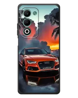 Чехол для OPPO A5 с картинкой «Audi — закат»