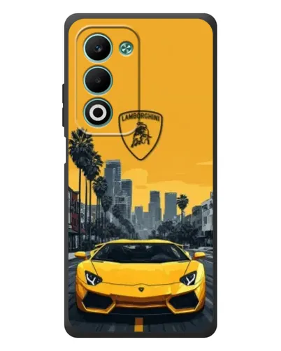 Чехол для OPPO A5 с картинкой «Желтый Lamborghini город» Чехол для OPPO A5 с картинкой «Желтый Lamborghini город»
