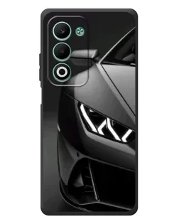 Чехол для OPPO A5 с картинкой «Lamborghini фары детализация»