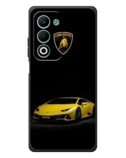 Чехол для OPPO A5 с картинкой «Lamborghini желтый акцент»