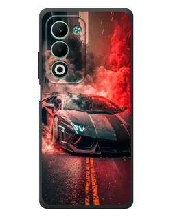 Чехол для OPPO A5 с картинкой «Lamborghini красный дым»