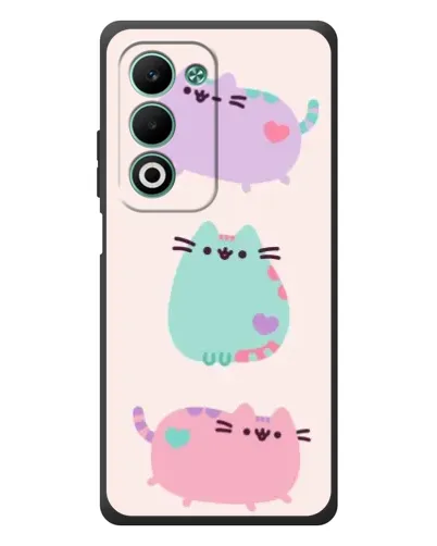 Чохол для OPPO A5 з картинкою «Pusheen тріо»