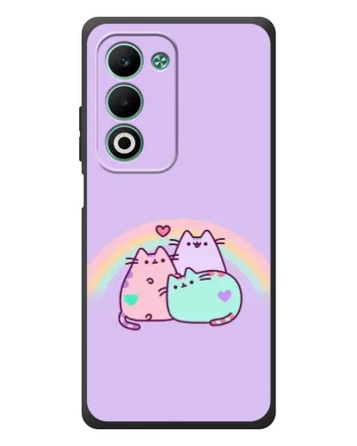 Чохол для OPPO A5 з картинкою «Веселкові Пушини»