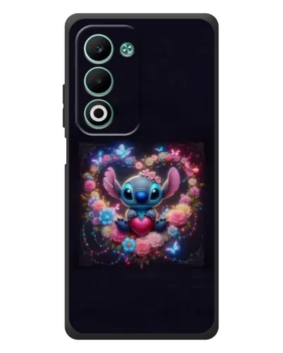 Чехол для OPPO A5 с картинкой «Stitch в цветах»