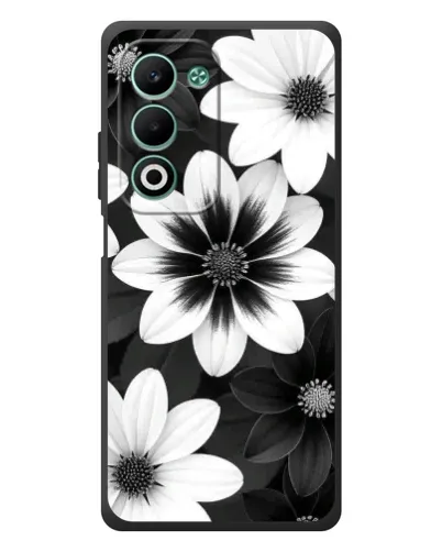 Чохол для OPPO A5 з картинкою «Монохромні айстри»