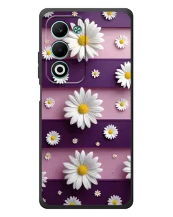 Чохол для OPPO A5 з картинкою «Ромашки на фіолетовому»