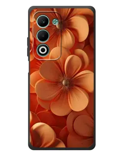 Чохол для OPPO A5 з картинкою «Помаранчева макро квітка»