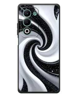 Чохол для OPPO A5 з картинкою «Чорно-біла спіраль»