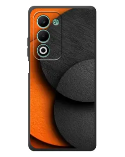 Чохол для OPPO A5 з картинкою «Геометрія помаранчевих кіл»