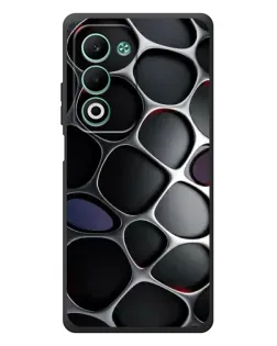 Чохол для OPPO A5 з картинкою «Об'ємна темна решітка»