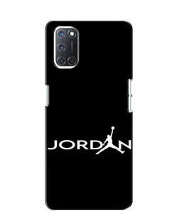 Чехол для OPPO A52 с картинкой «Jordan White Logo»