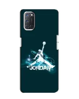 Чехол для OPPO A52 с картинкой «Jordan Blue Fire»