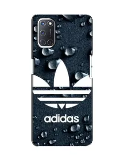 Чехол для OPPO A52 с картинкой «Adidas Trefoil Blue»