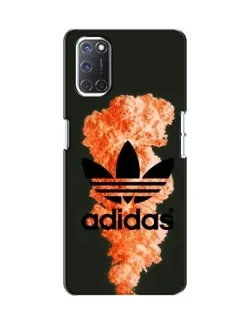 Чехол для OPPO A52 с картинкой «Оранжевый дым Adidas»