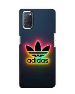 Чехол для OPPO A52 с картинкой «Неоновый Adidas»