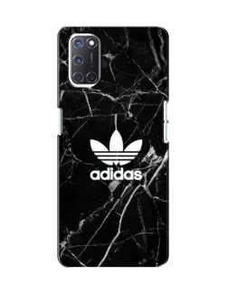 Чехол для OPPO A52 с картинкой «Белый мрамор Adidas»