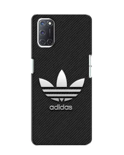 Чехол для OPPO A52 с картинкой «Adidas Карбоновая текстура»