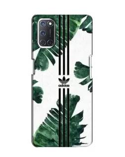 Чехол для OPPO A52 с картинкой «Пальмовые листья адидас»