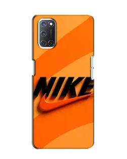 Чехол для OPPO A52 с картинкой «Оранжевый драйв Nike»