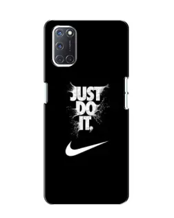 Чехол для OPPO A52 с картинкой «Текстовый принт Nike»