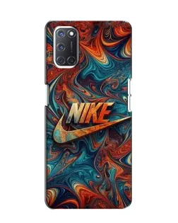 Чехол для OPPO A52 с картинкой «Nike в абстракции»
