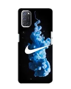 Чехол для OPPO A52 с картинкой «Nike и синий дым»