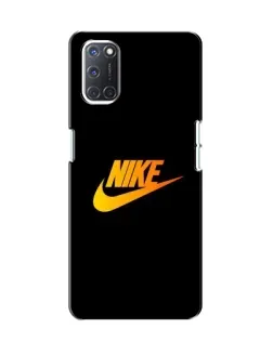 Чехол для OPPO A52 с картинкой «Золотой логотип Nike»