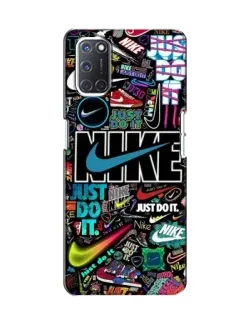 Чохол для OPPO A52 з картинкою «Яскравий колаж Nike»