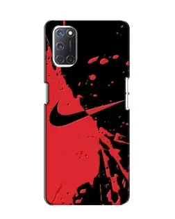 Чохол для OPPO A52 з картинкою «Червоні бризки Nike»