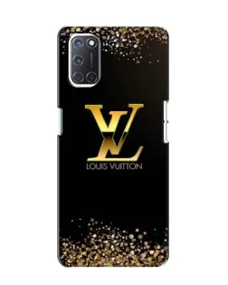 Чехол для OPPO A52 с картинкой «LV — золотые искры»