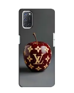 Чехол для OPPO A52 с картинкой «Красное яблоко LV»