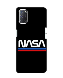 Чехол для OPPO A52 с картинкой «NASA — классика Red Blue»