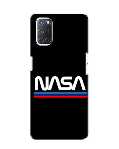 Чехол для OPPO A52 с картинкой «NASA — классика Red Blue» Чехол для OPPO A52 с картинкой «NASA — классика Red Blue»