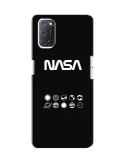 Чехол для OPPO A52 с картинкой «NASA — технический принт»
