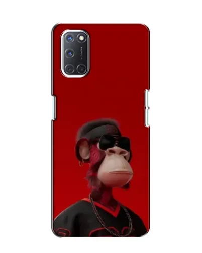 Чехол для OPPO A52 с картинкой «Bored Ape в красном»