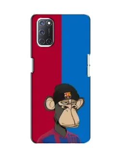 Чехол для OPPO A52 с картинкой «Bored Ape — фанат Барсы»