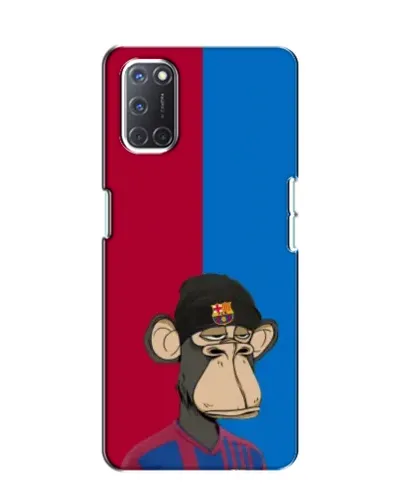 Чехол для OPPO A52 с картинкой «Bored Ape — фанат Барсы»